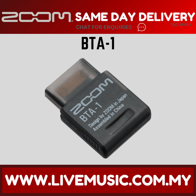 ZOOM BTA-1 BLUETOOTH ADAPTER FOR ARQ AR-48 / LIVETRAK L-20 / H3-VR ( BTA 1 / BTA1 )