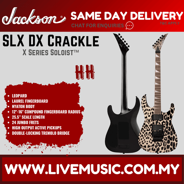 Jackson FSR X Series Soloist SLX DX Electric Guitar, Laurel FB, Leopard