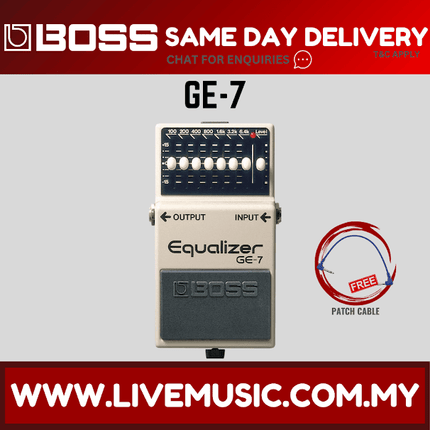 Boss GE-7 7-band Equalizer Guitar Effect Pedal (GE7)