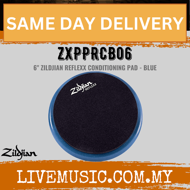 Zildjian ZXPPRCB06 6″ Reflexx Conditioning Practice Pad Blue ( ZXPP-RCB06 / ZXPP RCB06 )