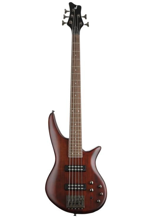 Jackson JS Series Spectra JS3V 5-String Bass Guitar, Laurel Fretboard - Walnut Satin (JS-3V/JS 3V)
