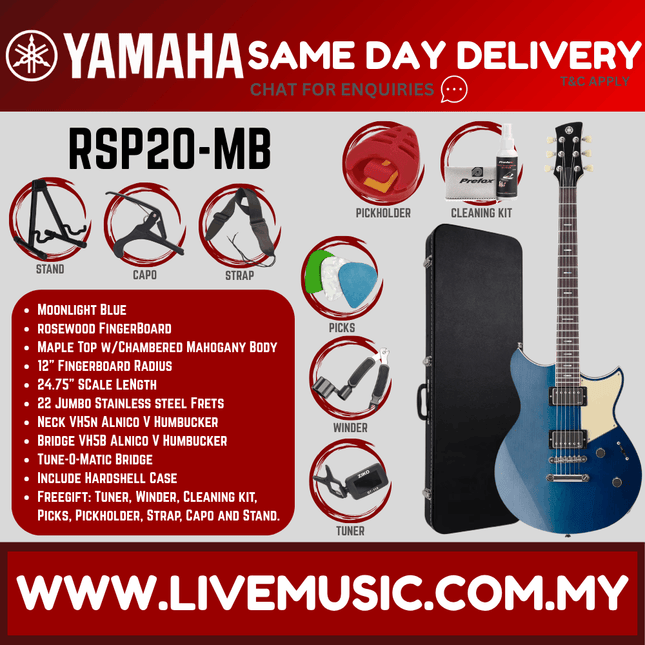 Yamaha Revstar Professional RSP20 Electric Guitar With Accessories ( RSP-20 RSP 20 )