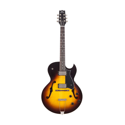 Heritage Standard Collection H-575 Hollow Electric Guitar with Case, Original Sunburst ( H575 H 575 )