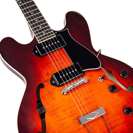 Heritage Standard II Collection H-530 Electric Guitar with Case, Chestnut Burst - ( H530 H 530 )