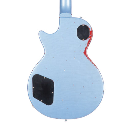 Heritage Custom Shop Core Collection H-150 Electric Guitar, Sky Blue over Dark Cherry Sunburst, Artisan Aged ( H150 H 150 )