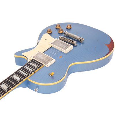 Heritage Custom Shop Core Collection H-150 Electric Guitar, Sky Blue over Dark Cherry Sunburst, Artisan Aged ( H150 H 150 )