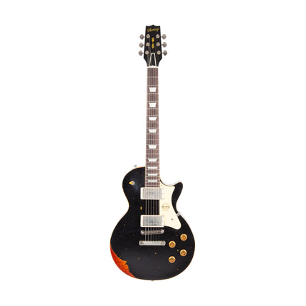 Heritage Custom Shop Core Collection H-150 Electric Guitar, Ebony over Dark Cherry Sunburst, Artisan Aged - ( H150 H 150 )