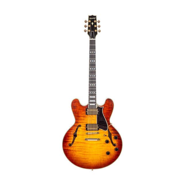 Heritage Custom Shop 40th Anniversary H-555 Electric Guitar, Almond Burst ( H555 H 555 )