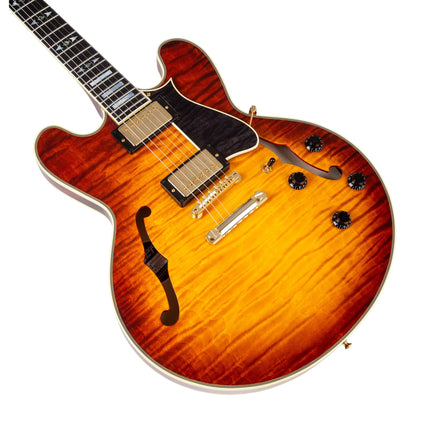 Heritage Custom Shop 40th Anniversary H-555 Electric Guitar, Almond Burst ( H555 H 555 )