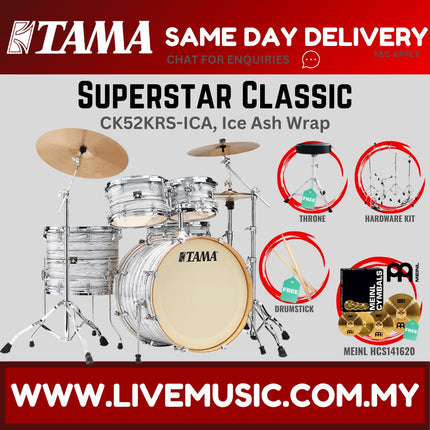 Tama Superstar Classic CK52KRS 5-Piece Drum Set With HCS141620 Cymbal Set - ( CK-52KRS )