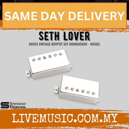 Seymour Duncan Seth Lover Humbucker Pickup Set - Nickel
