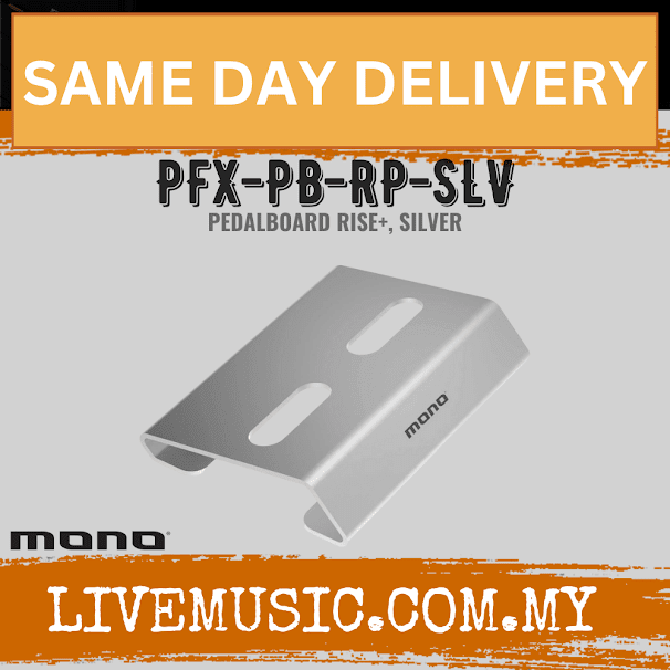 MONO Pedalboard Rise+ - Silver (PFX-PB-RP-SLV)
