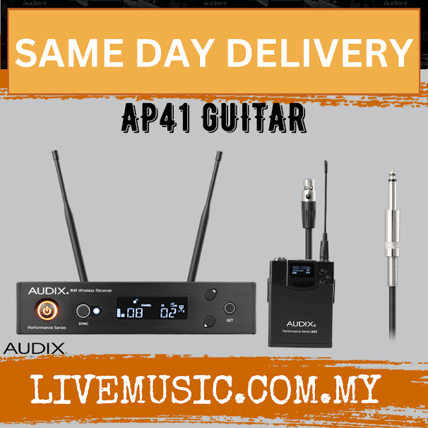 Audix AP41 Performance Series Single-Channel Guitar Wireless System ( AP41GUITAR / AP41 GUITAR )