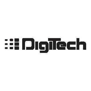 DigiTech logo on plain white background for guitar effects pedals
