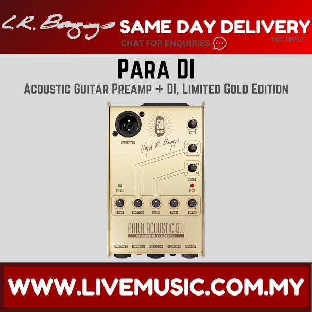 LR Baggs Para DI 50th Anniversary Acoustic Guitar Preamp - Gold ( ParaDI / Para-DI )