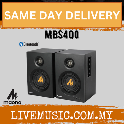 Maono MBS400 Studio Monitor Speaker With Bluetooth - Pair ( MBS-400 / MBS 400 )