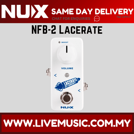 NUX NFB-2 Lacerate - FET Boost Effects Pedal (NFB2)