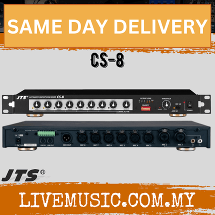 JTS CS-8 8-Channel Automatic Microphone Mixer ( CS8 / CS 8 )