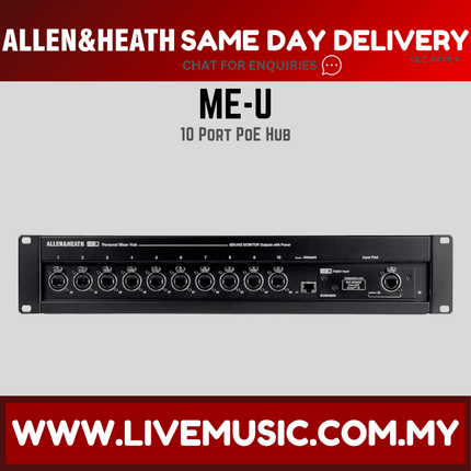 Allen & Heath ME-U 10-port PoE Monitor Hub ( MEU / ME U )