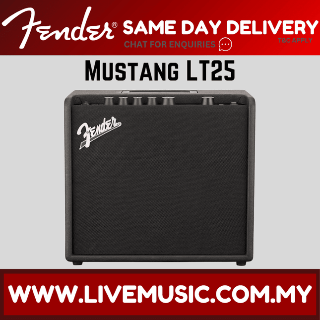 Fender Mustang LT25 - 25 watt, 1x8" Guitar Amplifier (LT-25)