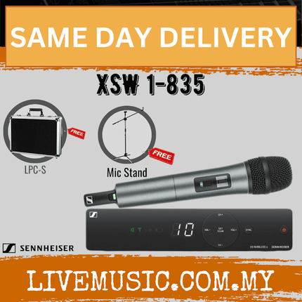 Sennheiser XSW 1-835-A Wireless Handheld Microphone System with Microphone Stand ( XSW1 835 / XSW1835 )