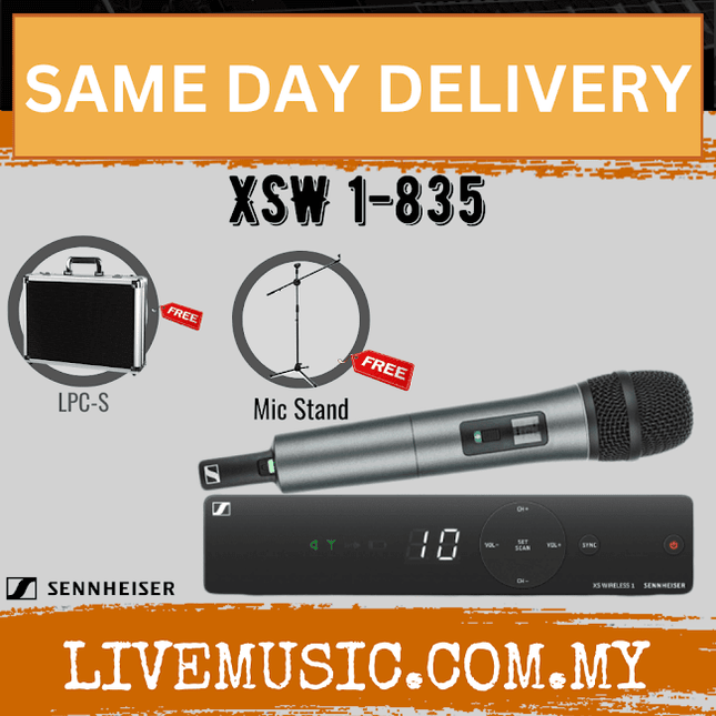 Sennheiser XSW 1-835-A Wireless Handheld Microphone System with Microphone Stand ( XSW1 835 / XSW1835 )