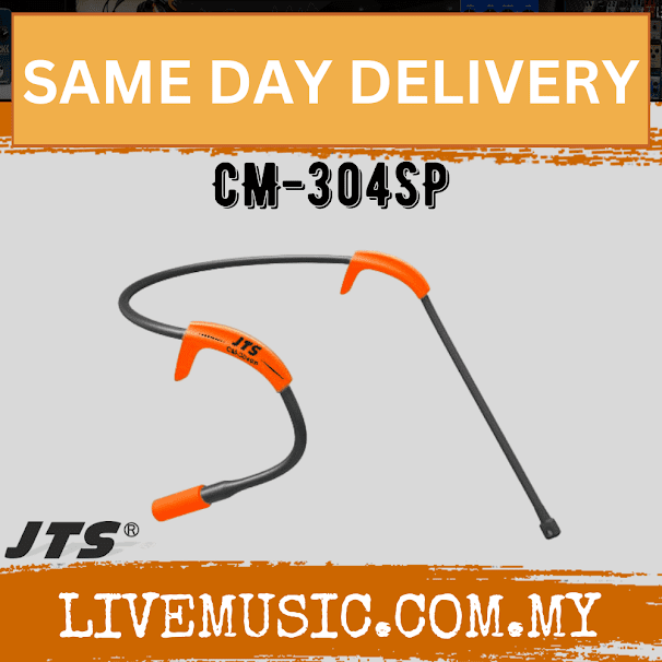 JTS CM-304SP Sweat Proof Head worn microphone - omni-directional - Orange ( CM304SP / CM 304SP )