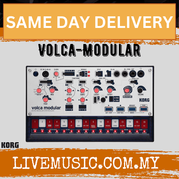 Korg Volca Modular Semi Modular Synthesizer With Sequencer Amd Sync I/O (VolcaModular/Volca-Modular)