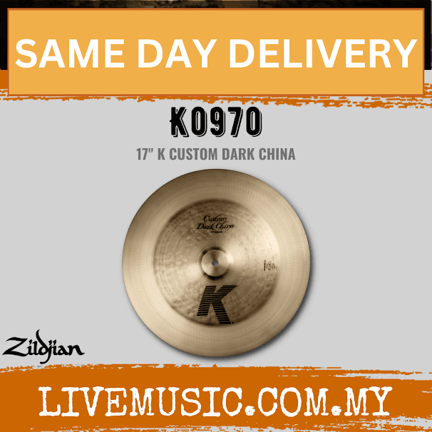 Zildjian 17" K Series Custom Dark China Cymbal (K0970)