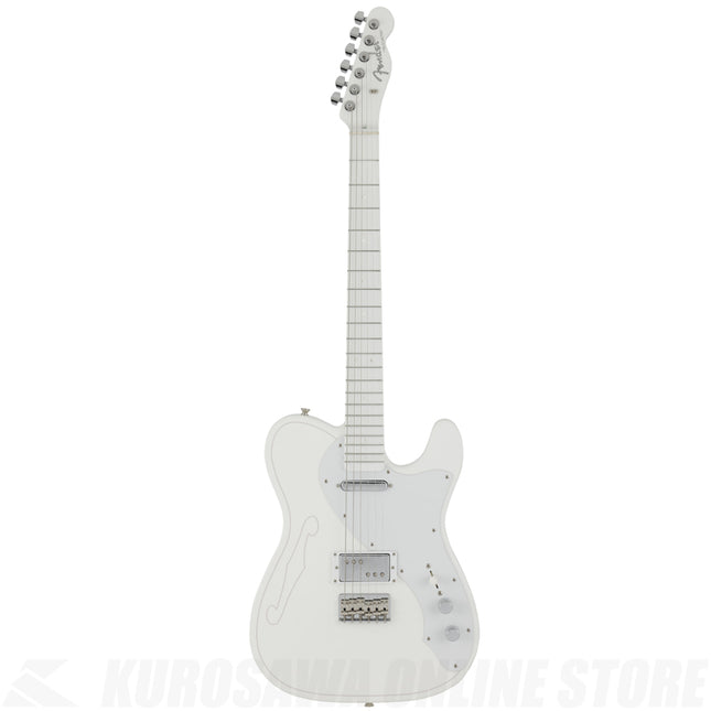 Fender Japan Silent Siren Signature Telecaster Electric Guitar, Maple Fretboard with Gig Bag - Arctic White