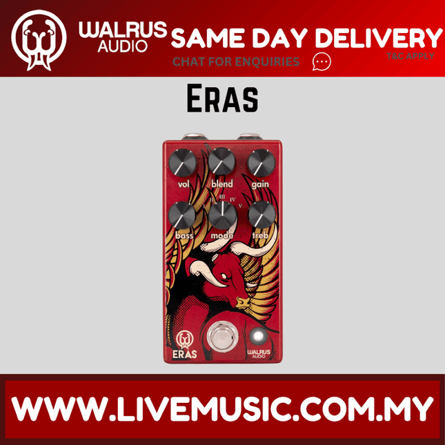 Walrus Audio Eras Five-State Distortion Guitar Effects Pedal