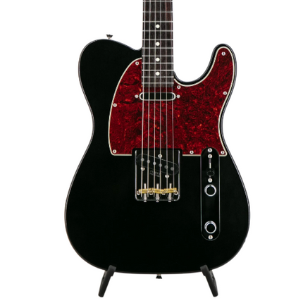 Fender FSR Collection Hybrid II Telecaster Electric Guitar, RW FB, Trans Black