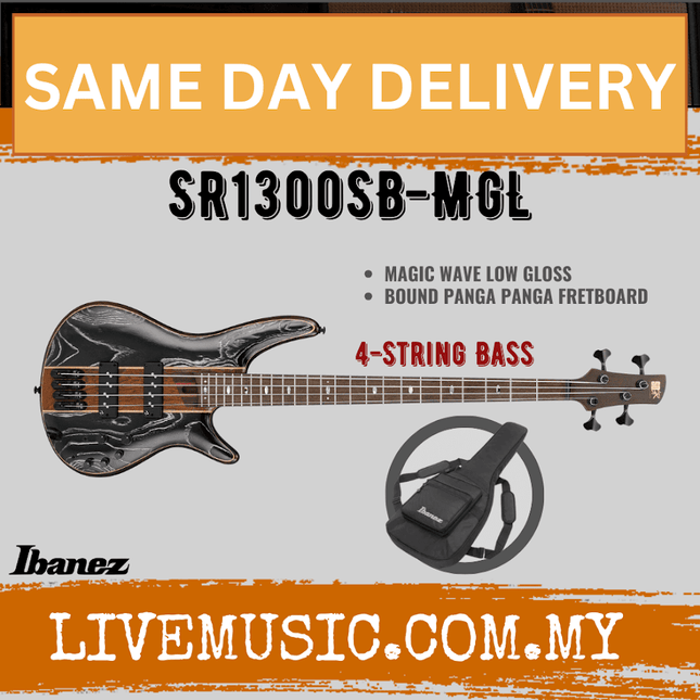 Ibanez Premium SR1300SB-MGL Bass Guitar - Magic Wave Low Gloss ( SR1300SB MGL / SR1300SBMGL )