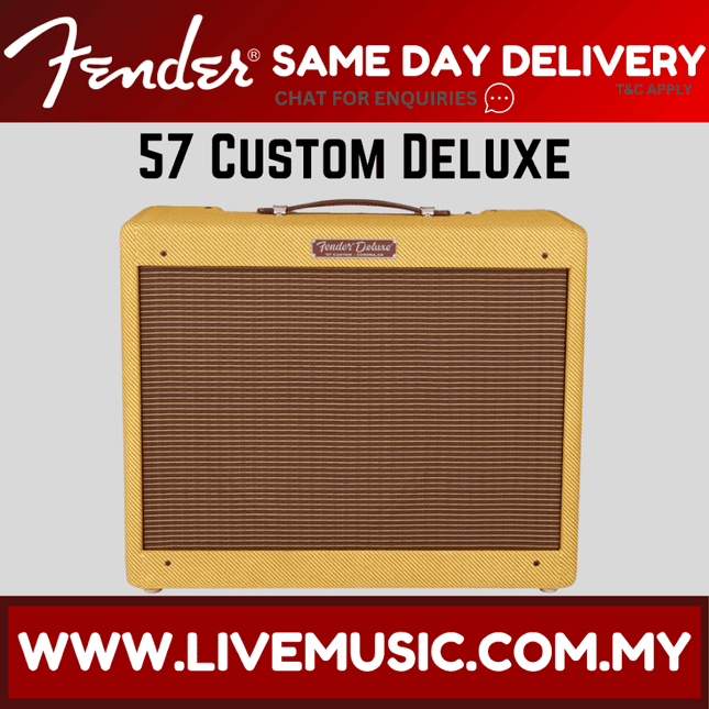 Tube guitar combo amplifier, tan cabinet with front speaker grille