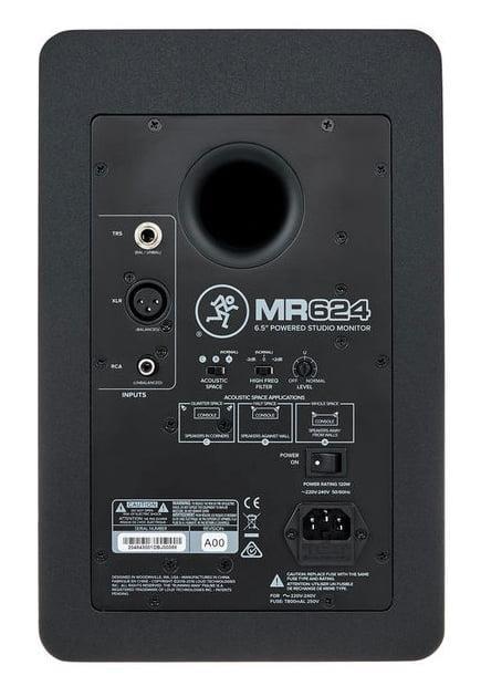 Mackie MR624 6.5" 65W Active Powered Studio Monitor Speaker (MR 624/MR-624)
