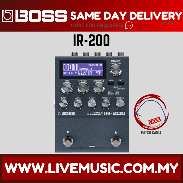Boss IR-200 Amp and IR Cabinet Pedal ( IR200 )