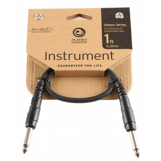 D'Addario Planet Waves PW-CGTP-01 Classic Series Patch Cable - 1 feet (PWCGTP01)