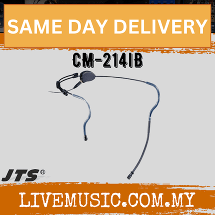 JTS CM-214I Lightweight headset microphone - Omni-directional - Black ( CM214I / CM 214I )