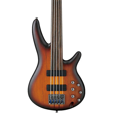 Ibanez SRF705 Workshop Series Fretless 5-Strings Bass Guitar - Brown Burst Flat (SRF705-BBF)