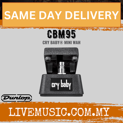 Jim Dunlop CBM95 Cry Baby Mini Wah Pedal (CBM-95 / CBM 95)