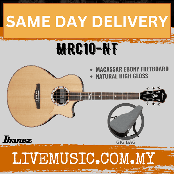 Ibanez MRC10-NT AE Series Acoustic Electric Guitar - Natural High Gloss ( MRC10 NT/MRC10NT)