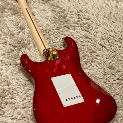 Fender Japan Ritchie Kotzen Stratocaster Electric Guitar, Maple Fretboard with FREE Gig Bag - Transparent Red Burst