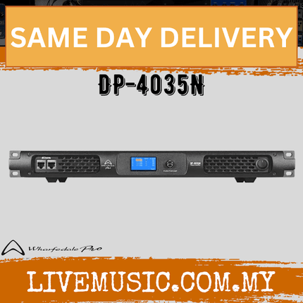 WHARFEDALE PRO DP4035N Quad Channel 350 Watts @ 8 Ohms Amplifier with Dante™ Connectivityt (DP 4035N/DP-4035N)