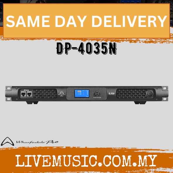 WHARFEDALE PRO DP4035N Quad Channel 350 Watts @ 8 Ohms Amplifier with Dante™ Connectivityt (DP 4035N/DP-4035N)