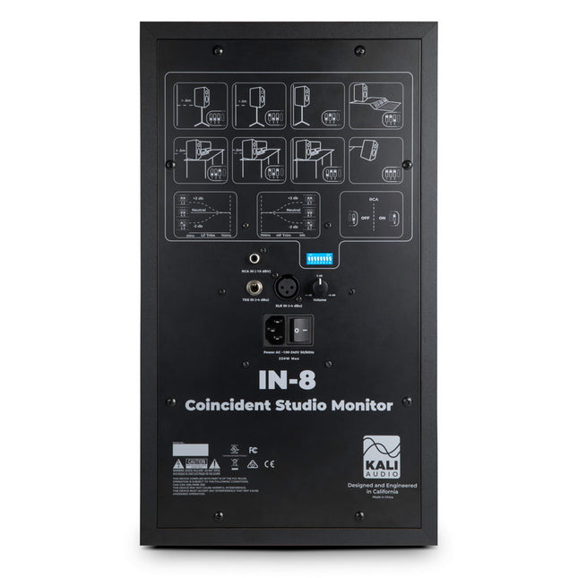Kali Audio IN-8 8-inch Powered Studio Monitor with FREE Isolation Pads - Pair (IN8 / IN 8)