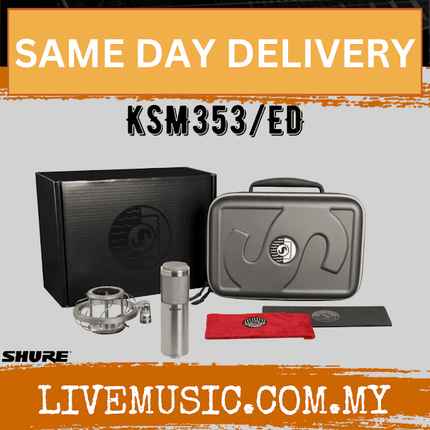 Shure KSM353/ED Premier Bi-directional Ribbon Microphone ( KSM353-ED / KSM353ED / KSM353 ED )