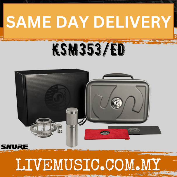 Shure KSM353/ED Premier Bi-directional Ribbon Microphone ( KSM353-ED / KSM353ED / KSM353 ED )