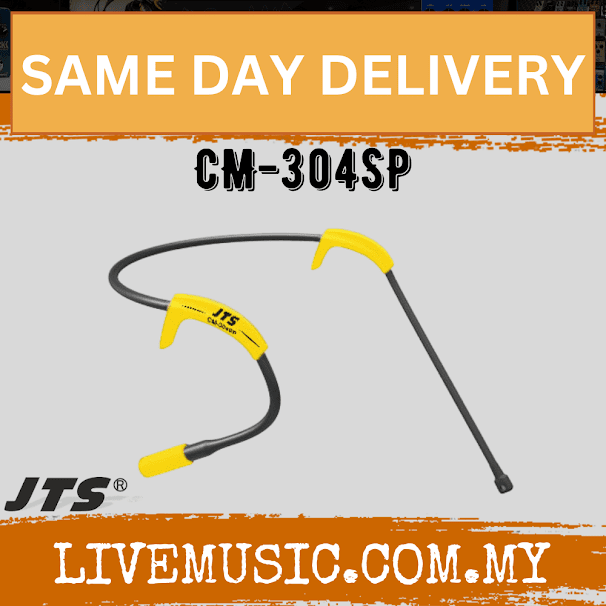 JTS CM-304SP Sweat Proof Head worn microphone - omni-directional - Yellow ( CM304SP / CM 304SP )