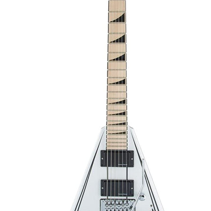 Jackson X Series Rhoads RRX24M Electric Guitar, Maple Fretboard - Snow White with Black Pinstripes (RR X24/RRX 24)