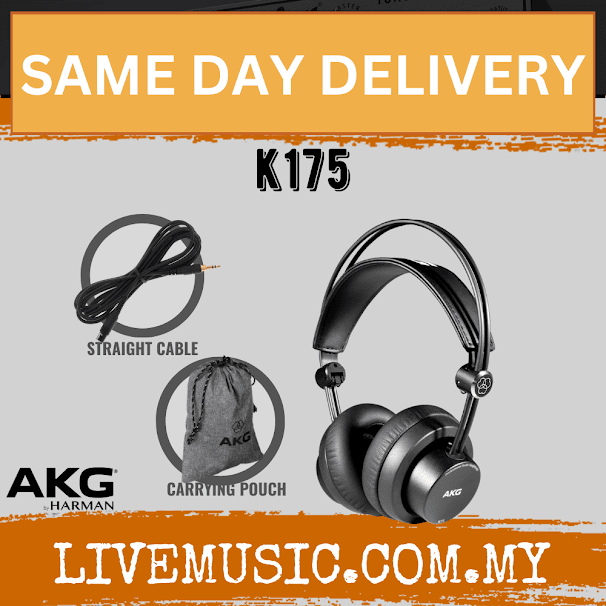 AKG K175 On-Ear, Closed-Back Headphones (K-175)